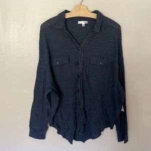 NWT Daily Thread Navy Waffle Top. 1X